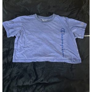 Blue champion cropped tee